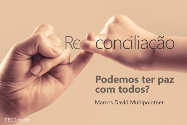 dedos entrelaçados da reconciliação e paz com todos