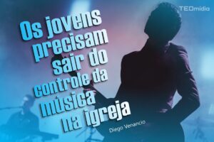 jovem da igreja tocando guitarra e louvor, blog cristão