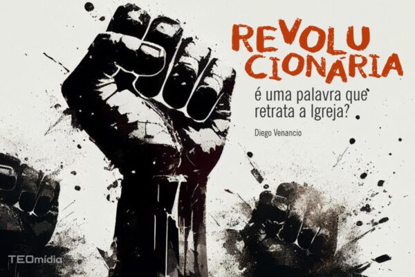 mão erguida pichada revolucionária retrata a Igreja